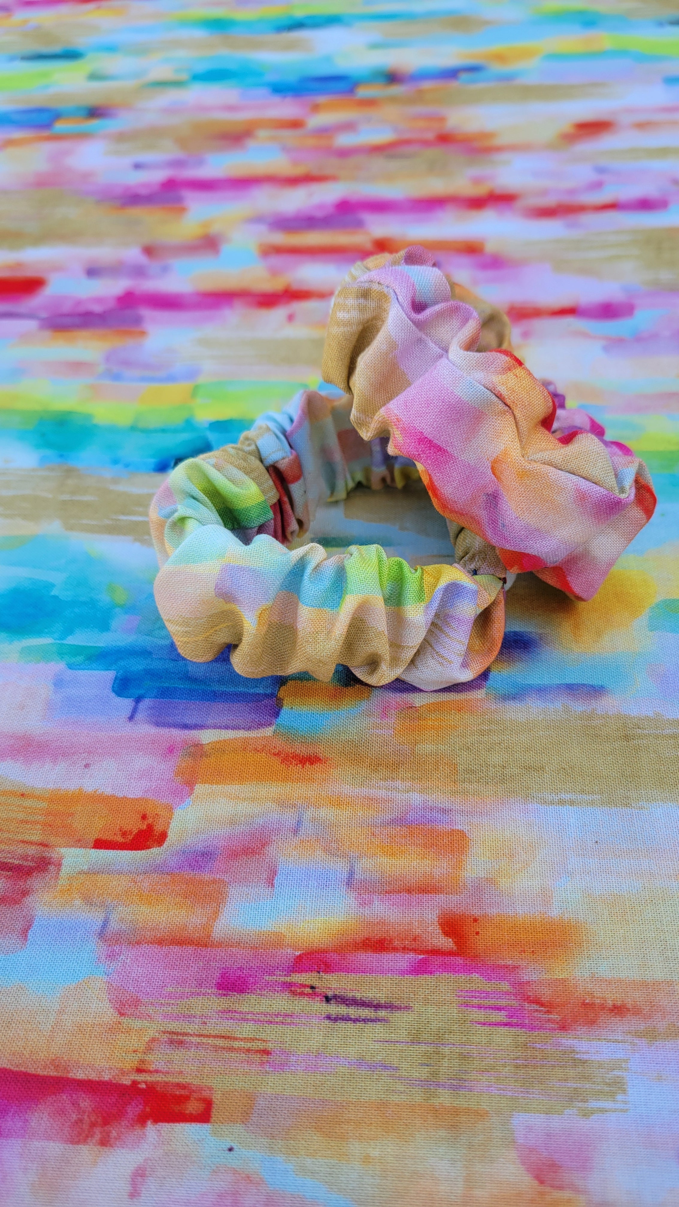 Cotton fabric scrunchies
