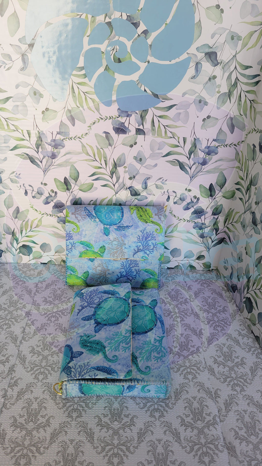 Sea Turtle Flores Purse