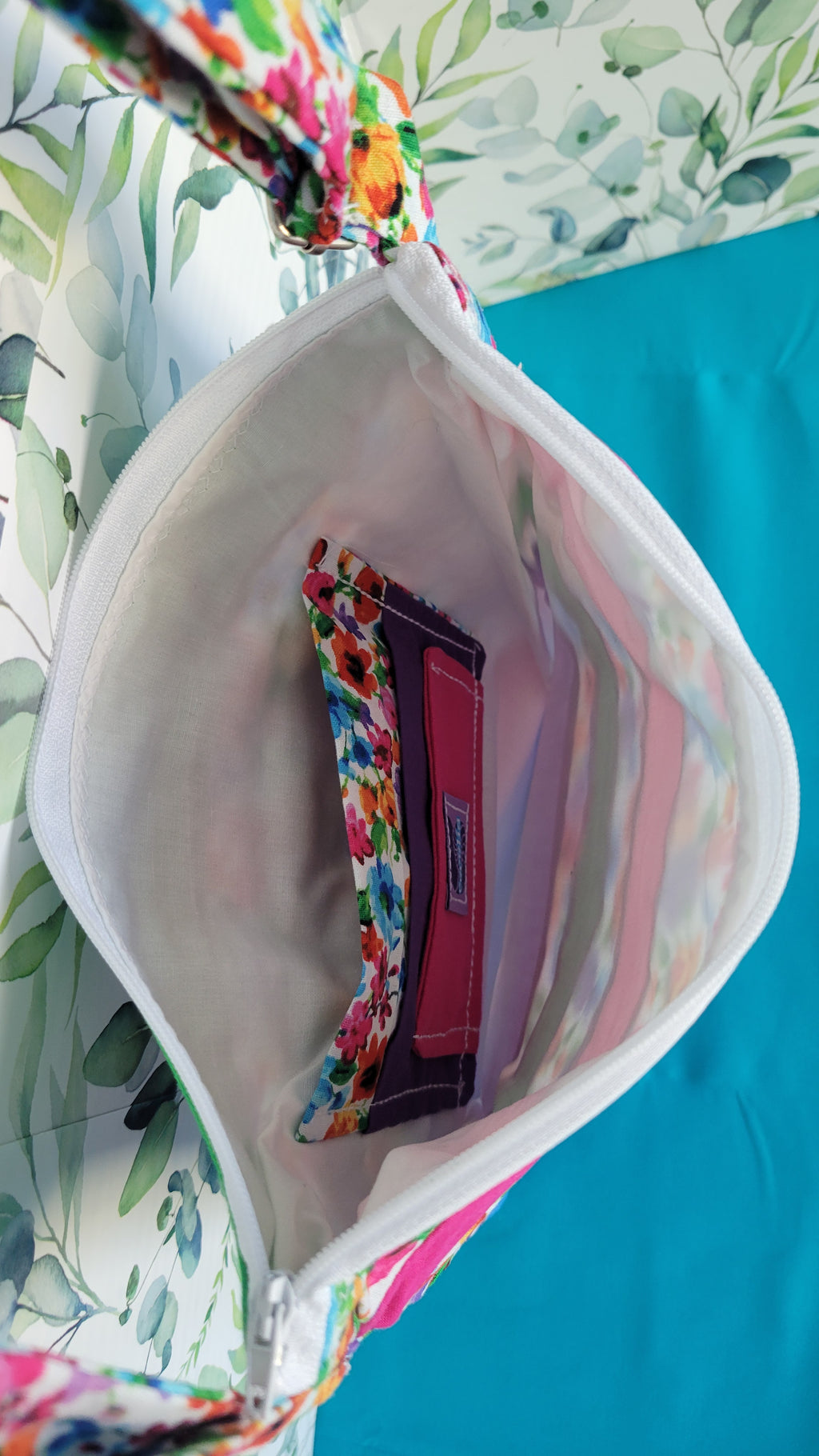 Watercolor Wild Flowers in Angelica Purse Style